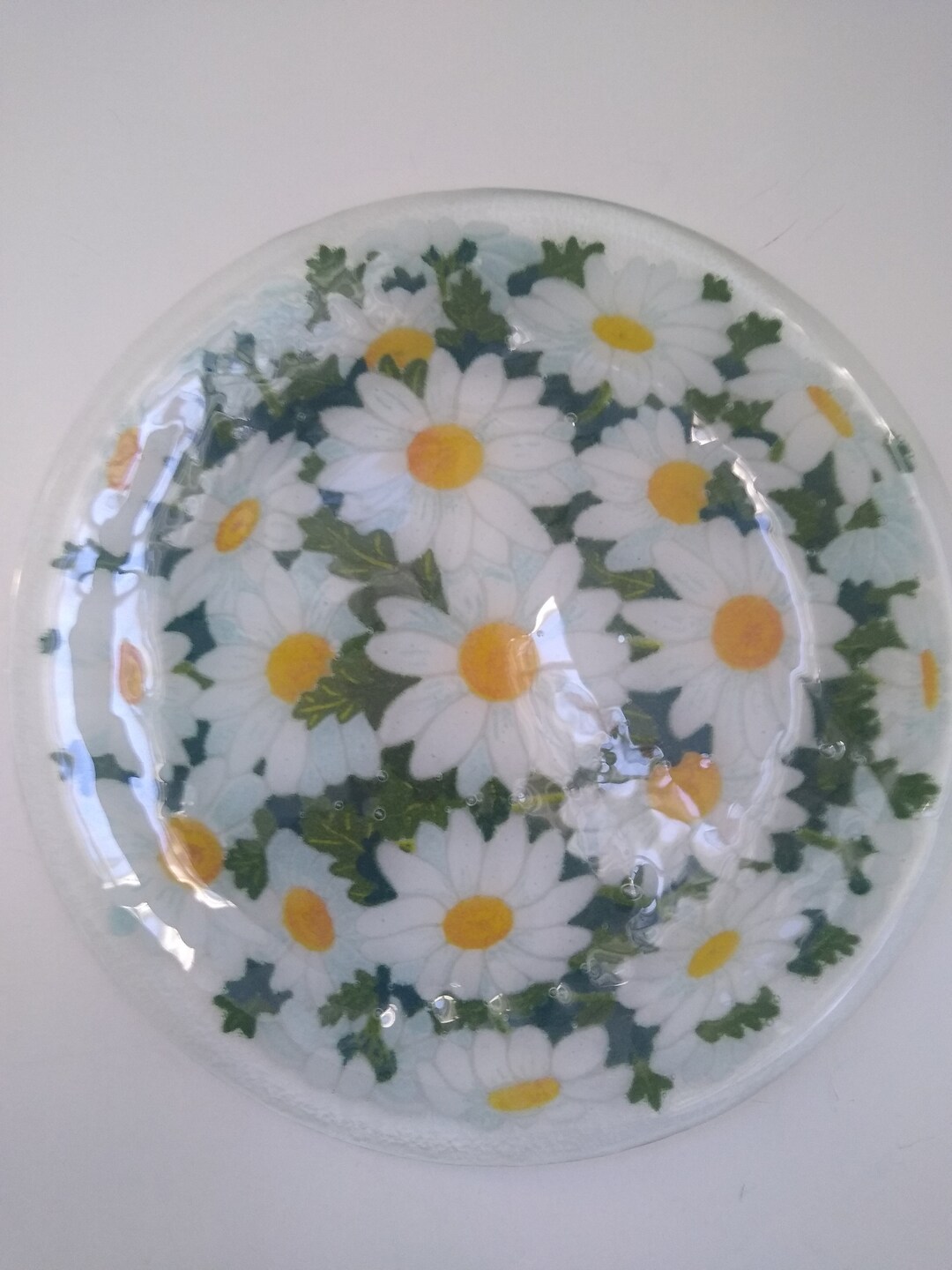 【Peggy Karr】USA  作家  ガラスプレート  大作  サインあり Peggy Karr Fused Studio Art Glass PKG Colorful Tropical Fish