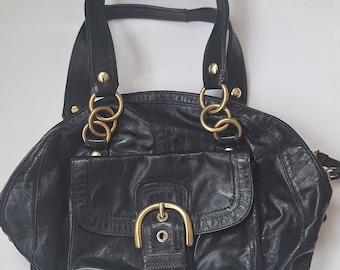 Vintage Coach Soho Brown Leather Shoulder Bag Braided Leather