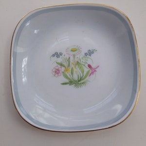 Susie Cooper &quot;Romance Blue&quot; Trinket Dish 4&quot; x 4&quot;