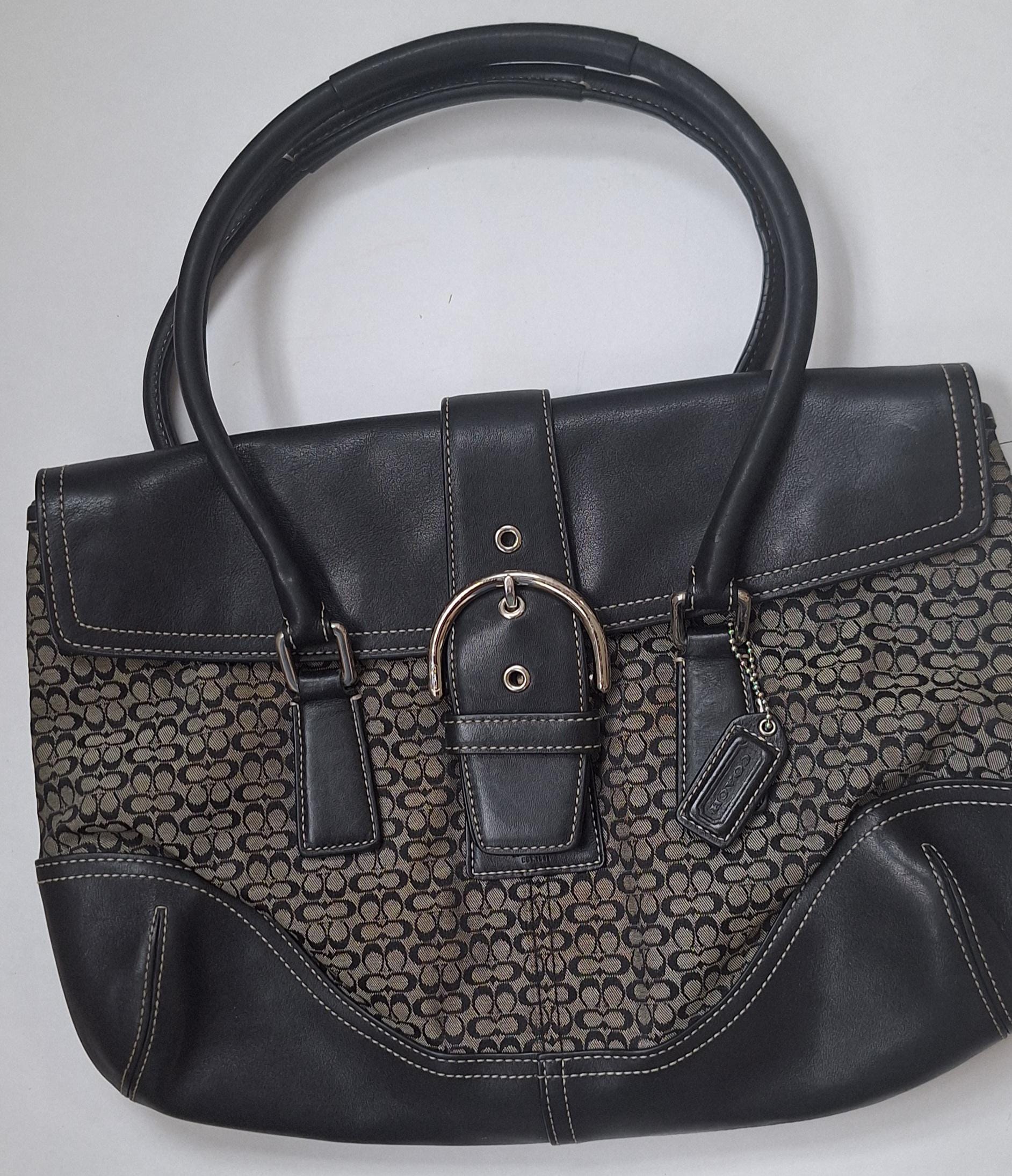 Coach ブラック ボディバッグ Vintage Coach Hobo Black K35-6388 Shoulder Bag 10