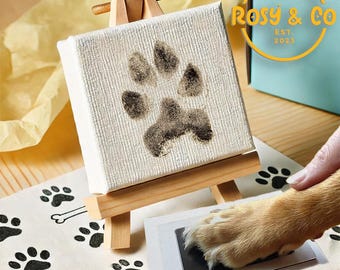 Inkless Paw Print Kit, - No Ink - No mess, Pet Loss Gift, Custom Dog Portrait, Pet Art Print, Puppy Memorial Gift, Kitten Gifts Keepsake