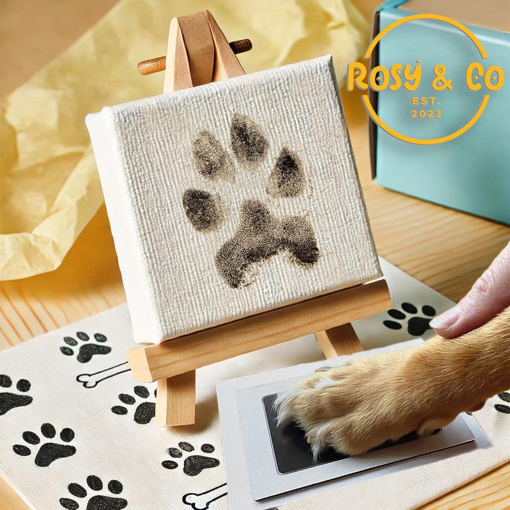 Inkless Paw Print Kit No Ink No Mess Pet Loss Gift Custom Dog Portrait Pet Art Print Puppy Memorial Gift Kitten Gifts Keepsake Etsy