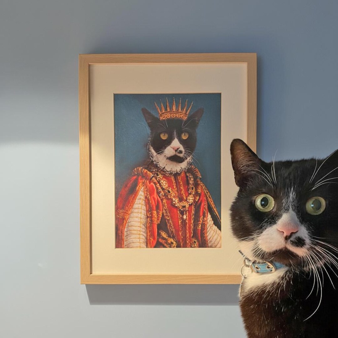 Custom Royal Pet Portrait – Funny Pet Painting From Your Photo – Regal ...
