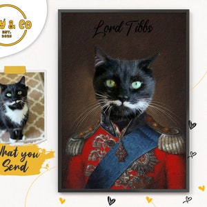 Regalo per amanti degli animali domestici di Natale, ritratto di animale domestico regale, regalo di Natale per animali domestici, ritratto di cane regale, cane in costume, ritratto personalizzato, costume generico