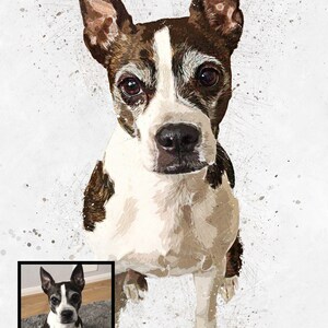 portrait from photo, pet portrait, Pet Memorial, portrait, painting from photo, custom pet portrait, pet portrait, commission portrait image 2