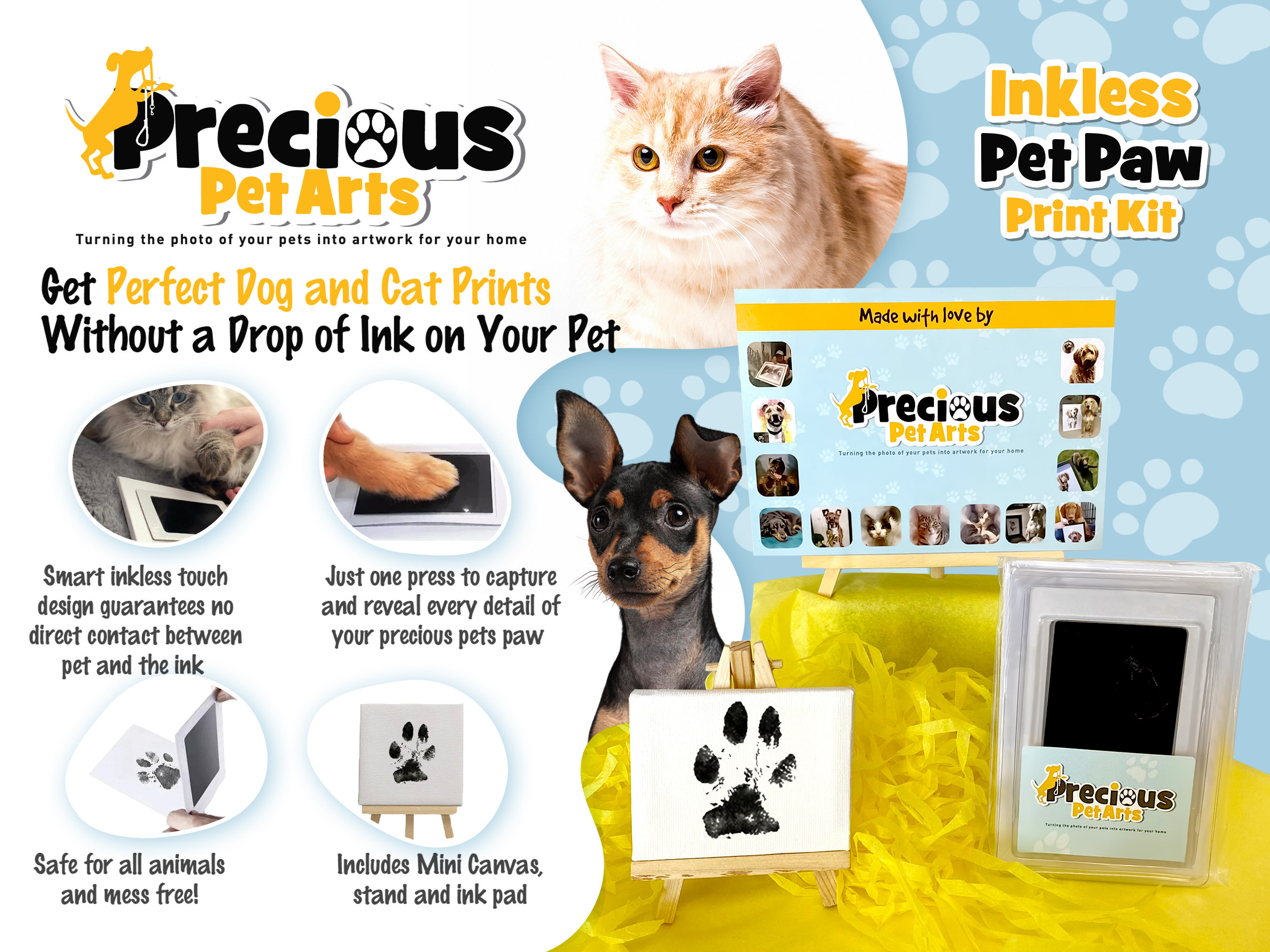 Inkless Paw Kit No No Pet Loss Gift Etsy