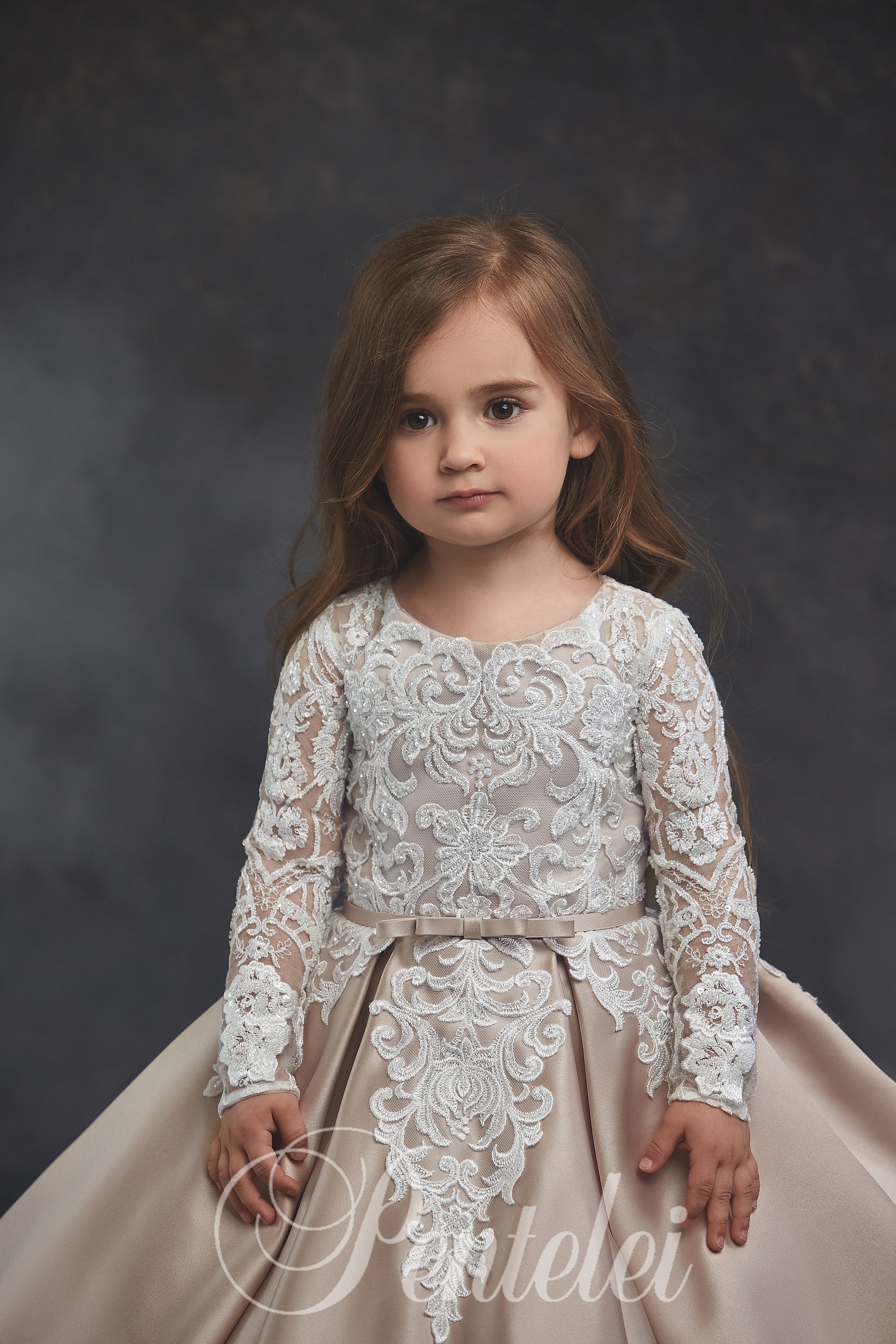 Flower Girl Dress Rustic Lace Flower Girl Dressbaby Toddler Etsy