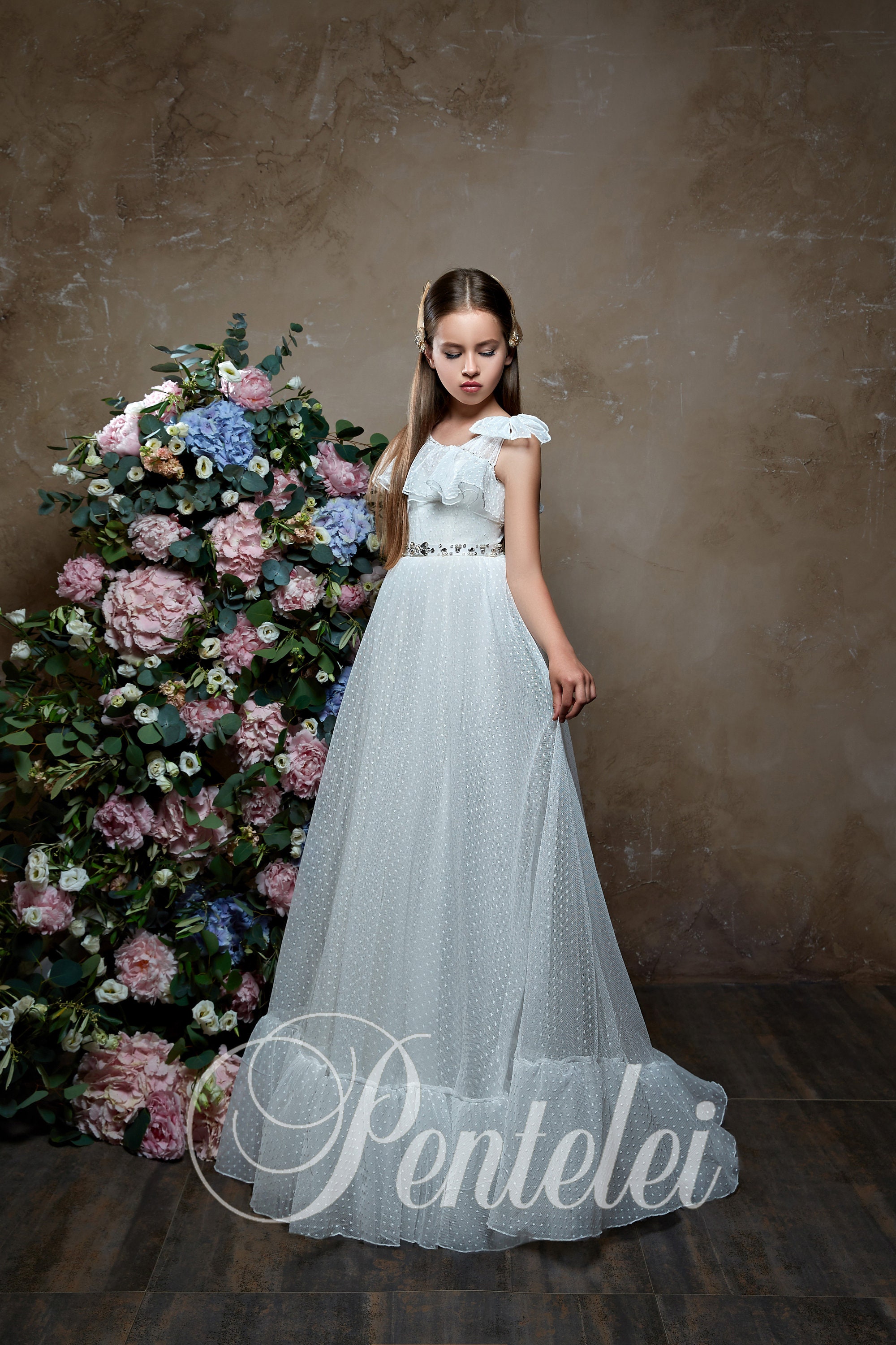 Floral Girls Backless Beautiful Dresses Age 12 13 14 Year Old Dresses  Children Elegant Graduation Ball Gowns Teen Fluffy Dress - AliExpress