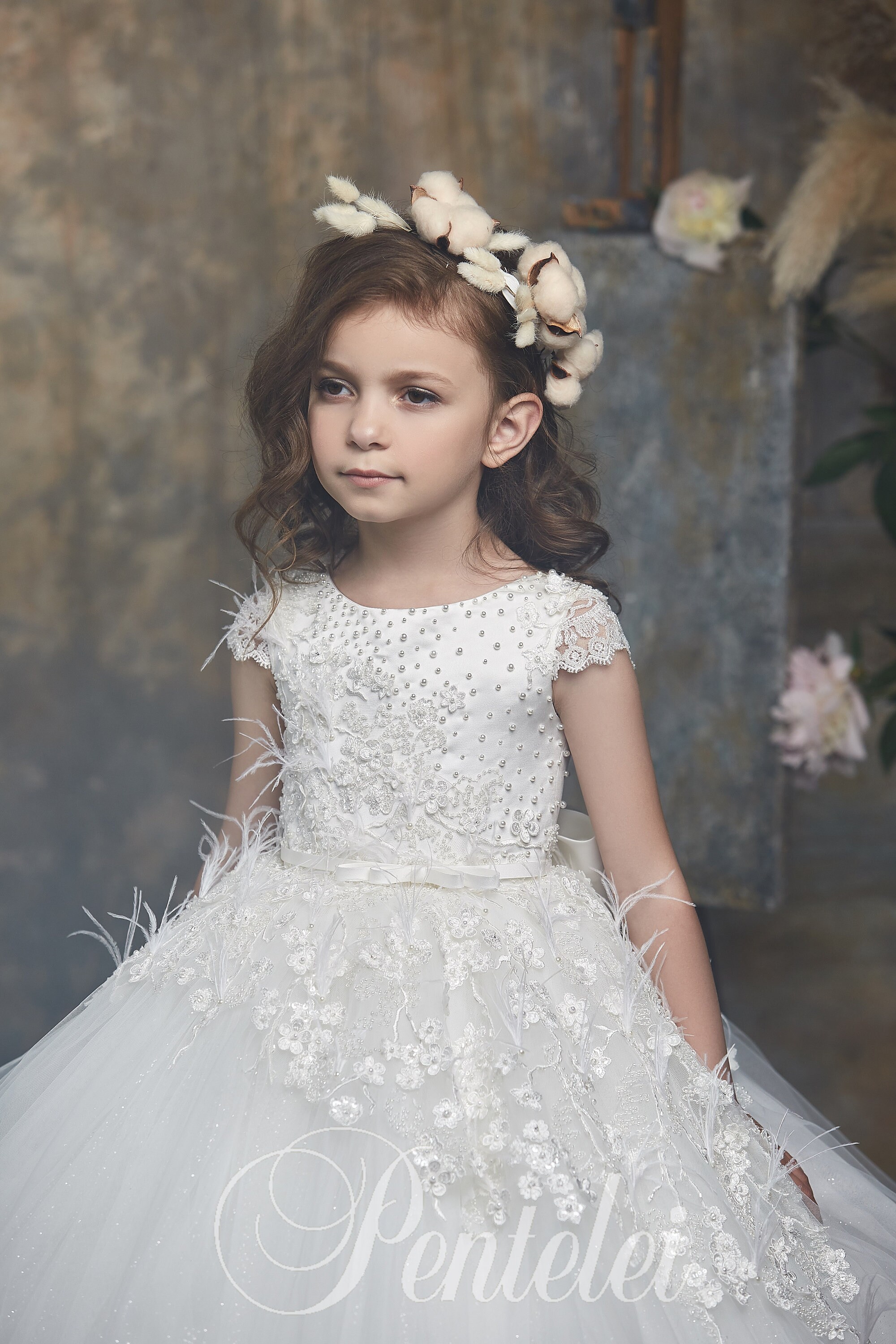 Flower Girl Dress Rustic Lace Flower Girl Dressbaby Toddler Etsy