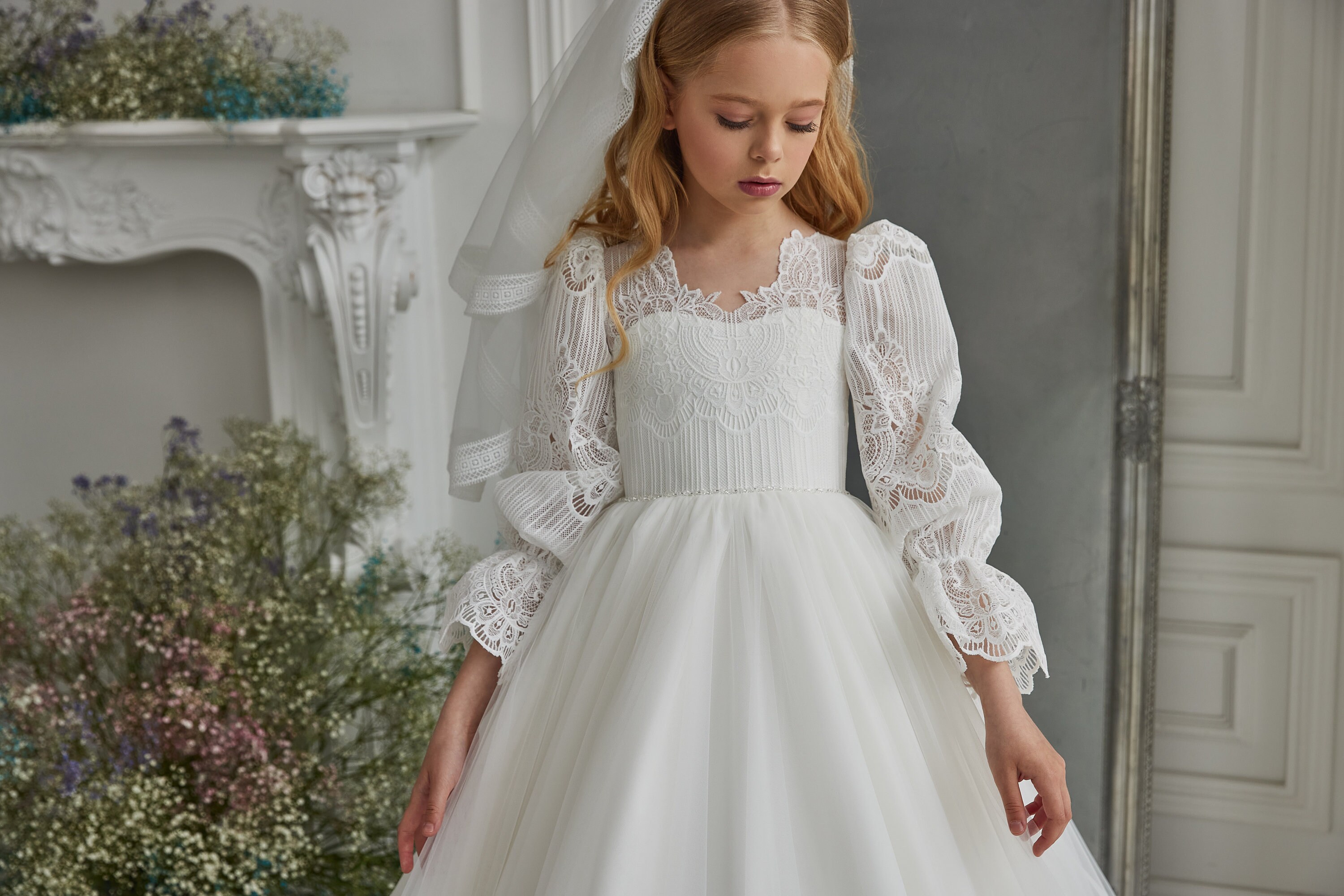 First Communion Dress 3307 Girl Dress Baptism Dress Baby
