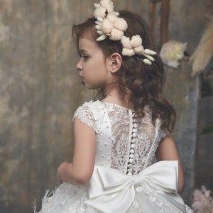 Flower Girl Dress Rustic Lace Flower Girl Dressbaby Toddler - Etsy
