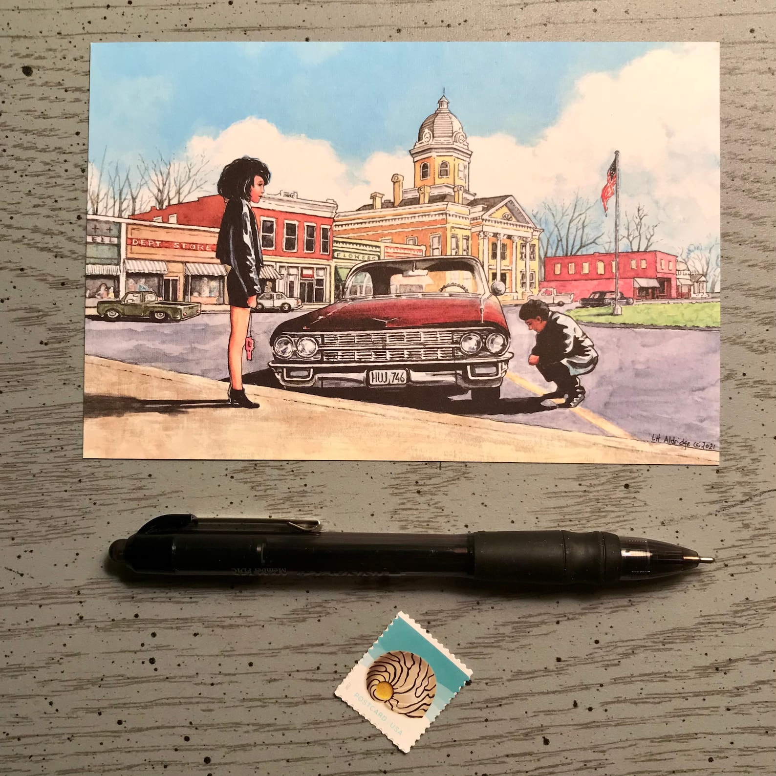 Postcard, My Cousin Vinnie, Mud in the Tires, Vinny and Lisa, 62