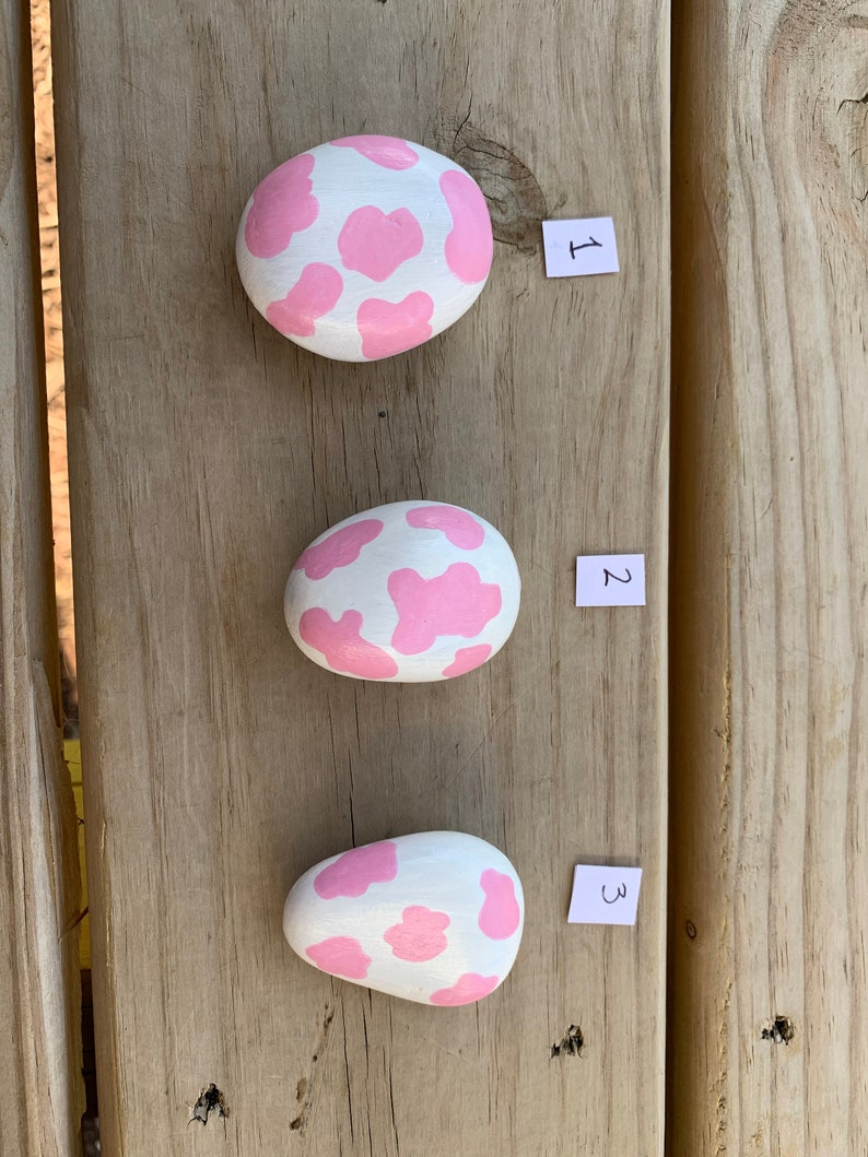 Pink Cow Print Rock
