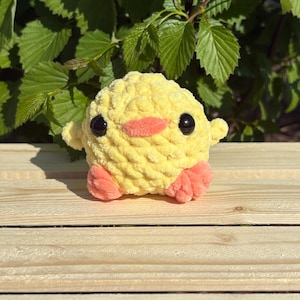 Mini Crochet Chick Plushie, Mini Crochet, Stress Toy, Baby Chick, Small Chick Toy, Small Crochet Gift, Mini Crochet Bird