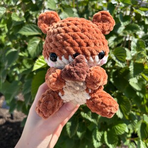 Crochet Squirrel Plushie, Stuffed Animal, Fall Decor, Squirrel Toy, Gift for Grandma