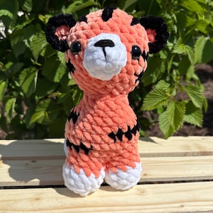 Crochet Tiger Plushie, Tiger Toy, Gift for Boys, Crochet Animal, Tiger Plushie, Handmade Tiger Plushie, Crochet Tiger Stuffy