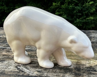 Ours en céramique craquelée