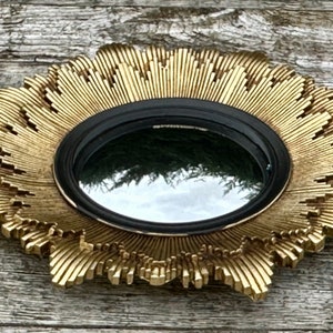 Sidonie sun mirror with black patina, witch's eye diameter 28 cm image 4