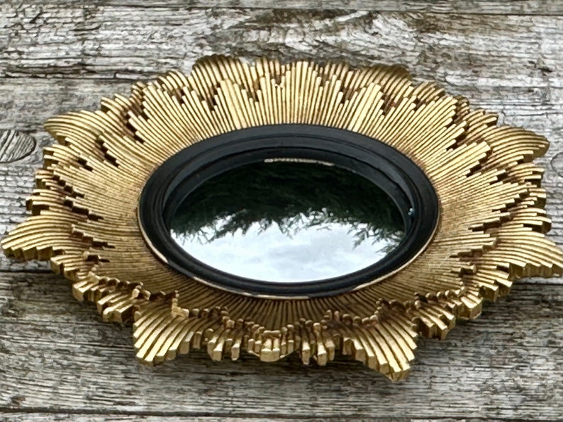 Sidonie sun mirror with black patina, witch's eye diameter 28 cm image 4