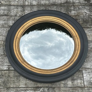 Round mirror called "witch's eye" in Napoleon III style Diam 51 cm