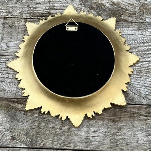 Sidonie sun mirror with black patina, witch's eye diameter 28 cm image 9