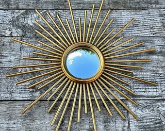 Miroir soleil à aiguilles avec oeil de sorcière Diam 45 cm