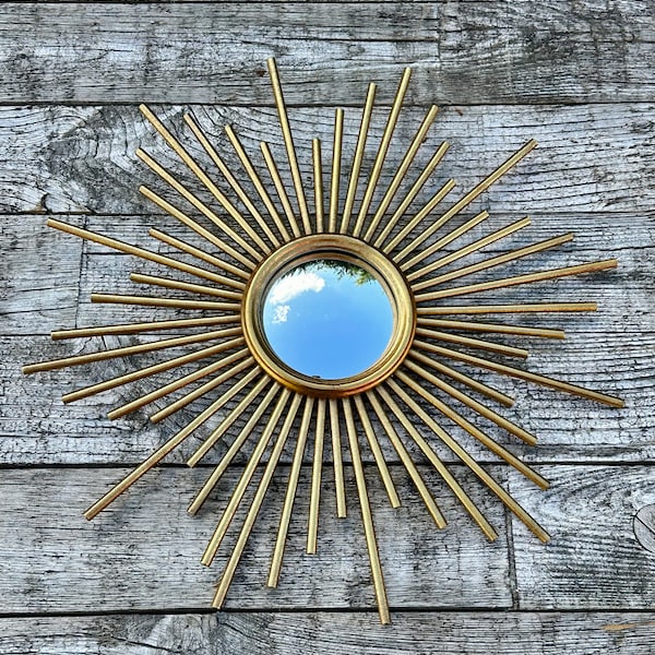 Zonnespiegel met naalden en heksenoog Diam 45 cm