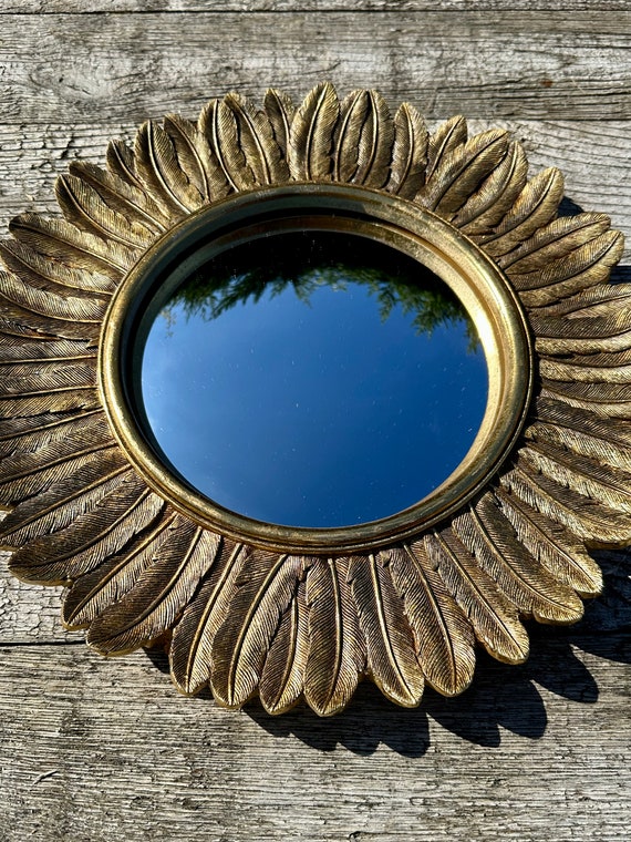 Miroir Mural œil De Sorcière Bronze Rond - Occasion Bon état 12,2 Cm