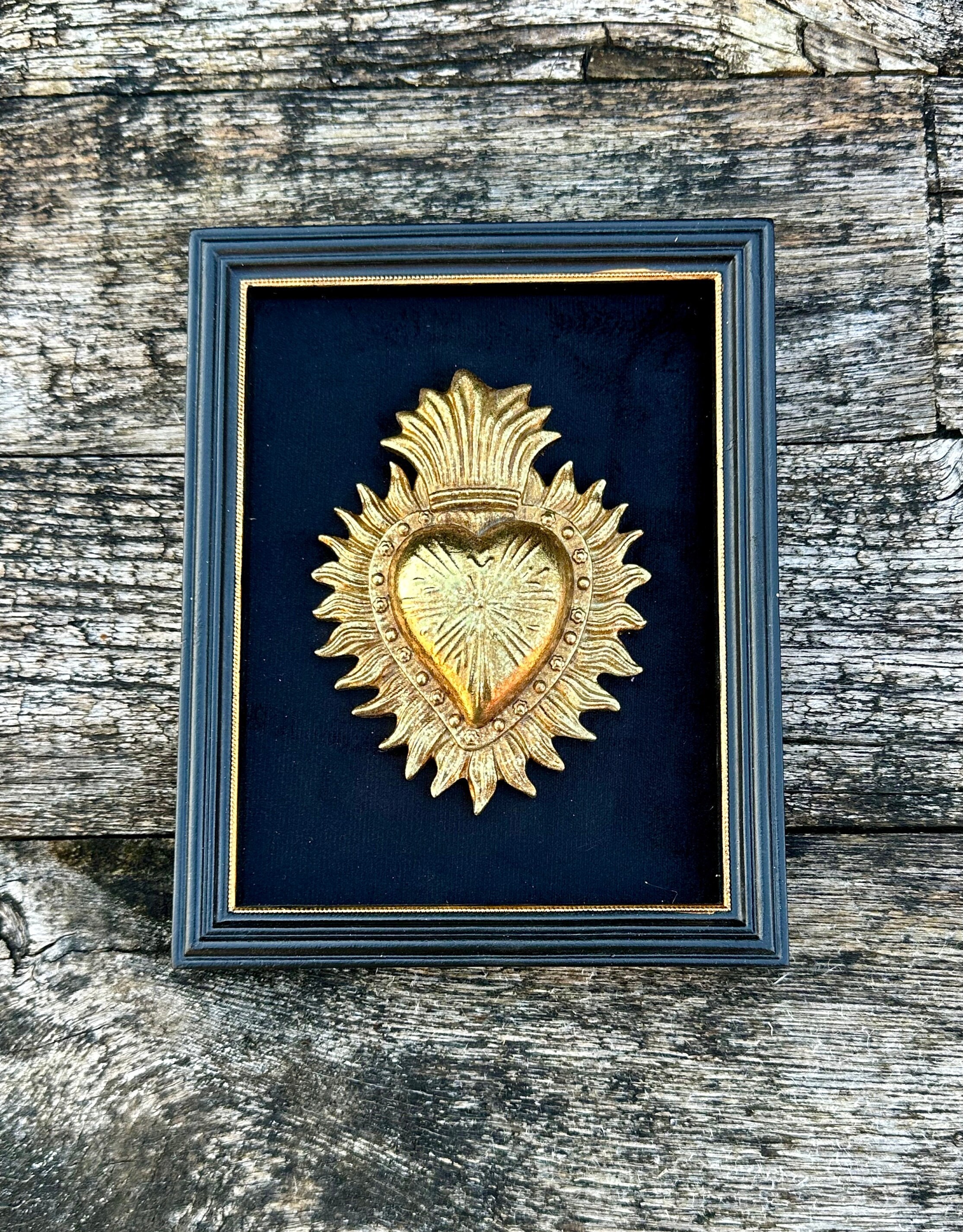 Vintage heart photo flame フォトフレーム