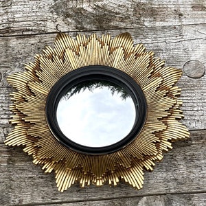 Sidonie sun mirror with black patina, witch's eye diameter 28 cm image 2