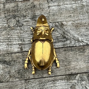 Decorative insect &quot;rhinoceros beetle&quot; gold 22 cm to hang or place