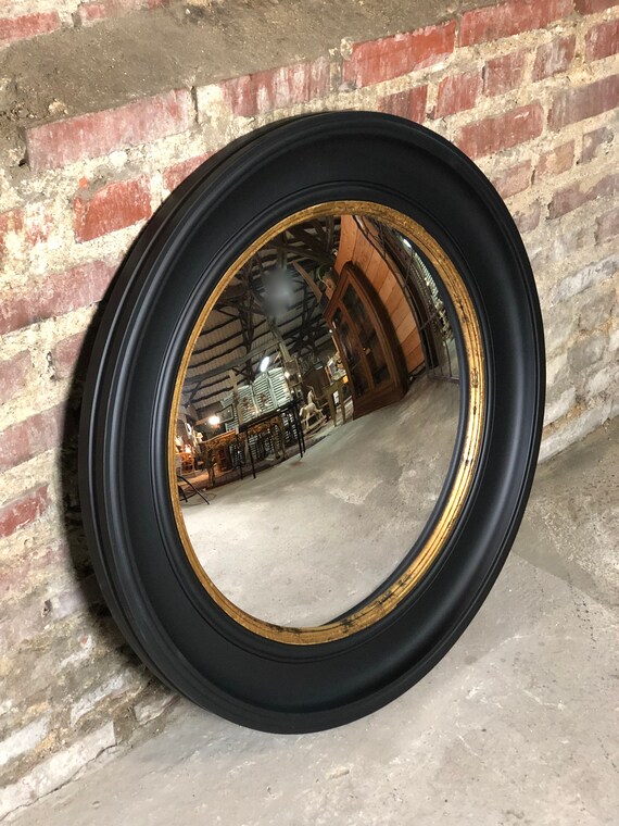 Miroir rond dit « oeil de sorcière » de style Napoléon III Diam 80 cm