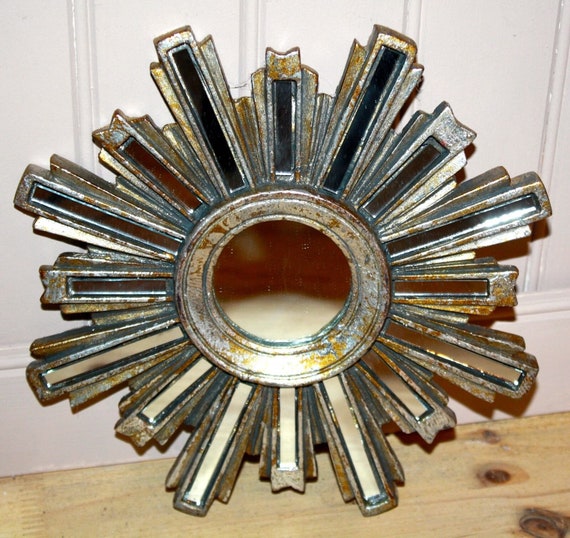 Mirror Whit 16 Mirrored Sun 24 5 Cm Diam Patina Silver Mirrored Sun 24 5 Cm Diam Patina Silver