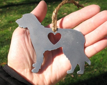 Irish Wolfhound Pet Loss Gift Ornament - Pet Memorial - Dog Sympathy Remembrance Gift - Metal Dog Christmas Ornament