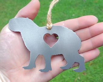 Capybara Ornament - Personalized Metal Capybara Christmas Ornament - Raw Steel Largest Rodent - Capybara Gift