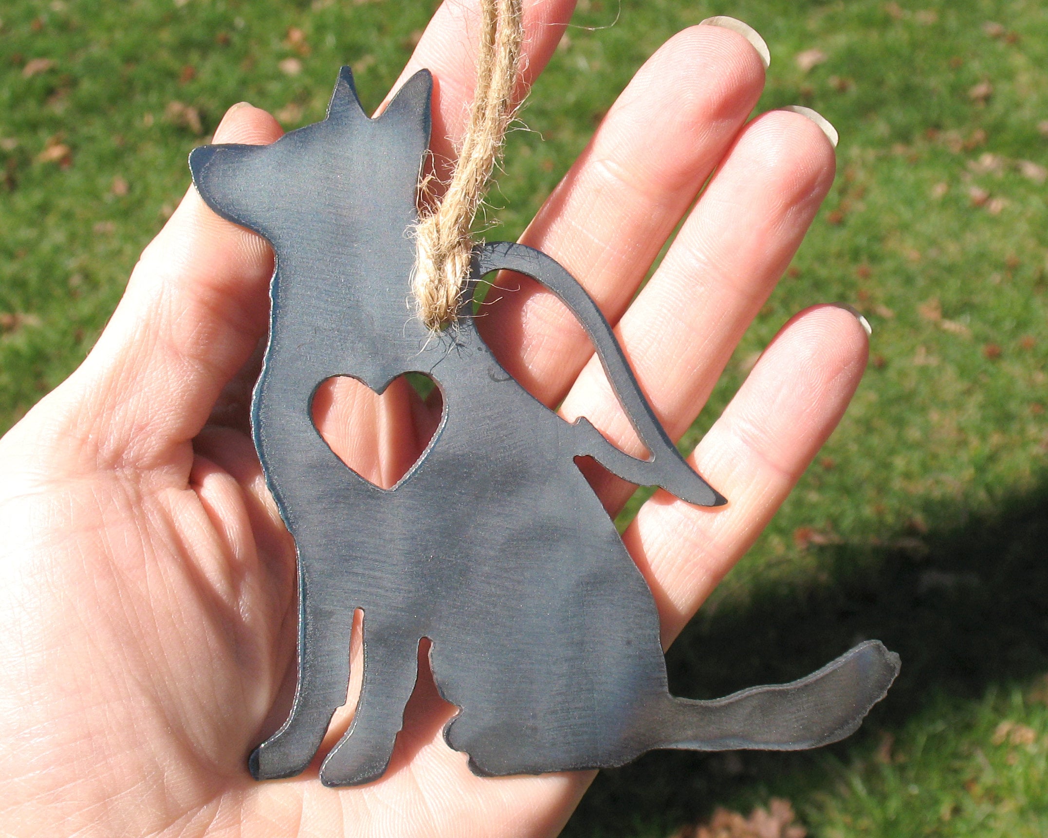 German Shepherd Dog Ornament 4 Pet Memorial W/ Angel Wings - Pet Loss…