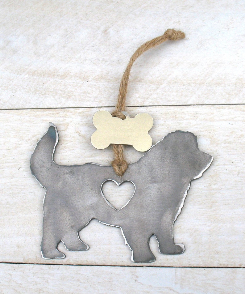 Newfoundland Dog Ornament 1 Pet Lover Memorial Ornament Pet Loss Dog Memorial Ornament Remembrance Gift Metal Dog Christmas Ornament
