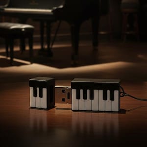 Piano USB Flash Drive | Gift for Musicians & Music Lovers | Piano USB 4-64GB | Music Gift | Made in Germany