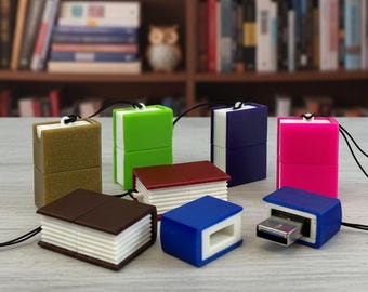USB-Stick - Buch Bücher (Farbe wählbar) - 4GB / 8GB / 16GB / 32GB / 64GB - 3D-Druck