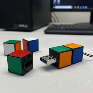 USB stick - Rubik's Cube, Cube 1x3 - 4GB / 8GB / 16GB / 32GB / 64GB / 128GB - 3D printing