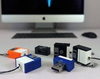 USB stick - floppy disk - 3.5" disk - retro - 4GB / 8GB / 16GB / 32GB / 64GB / 128GB - 3D printing