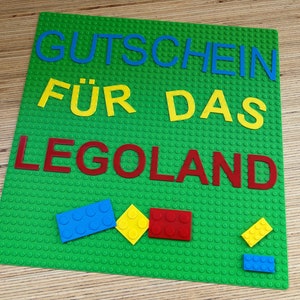 Vale LEGOLAND - cumpleaños infantil - bloque de construcción - tamaño 32 x 32 cm - impresión 3D