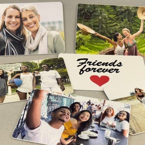 pocket SNAP – personalisierte Fotokarte mit Wunschtext als Geschenk, Unikat, beidseitig bedruckbar! Für eine tolle Freundschaft!