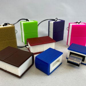 USB Stick - Book Books (Color Selectable) - 4GB / 8GB / 16GB / 32GB / 64GB - 3D Printing