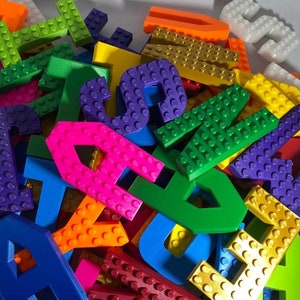 Letter - name - decoration - children's room - wall - building block (various colors) - 3D printing