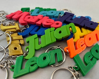 Personalized keychain with name – choice of color | 3D print