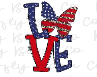 Download Patriotic Butterfly Etsy
