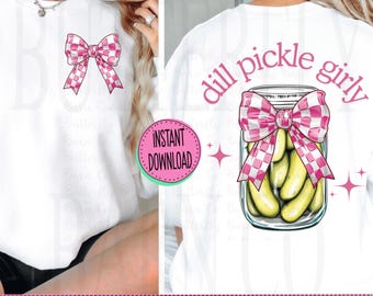 3 Files, Dill pickle PNG | Cute Png | Sublimation | Summer png | Trendy design | Shirt Designs | Sublimation PNG, pocket png, funny png, dtf