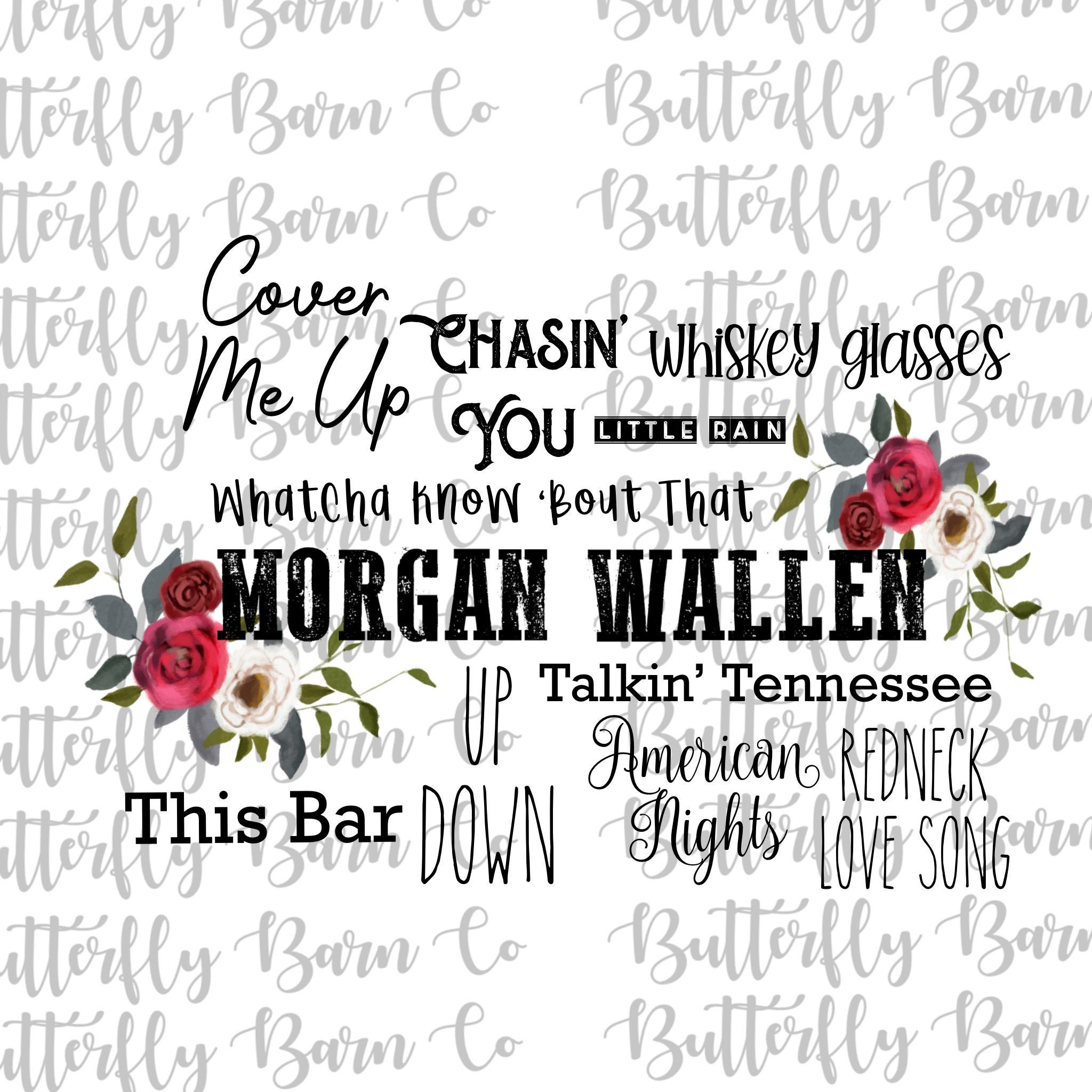 Wallen Song Lyrics PNG Instant Download Sublimation Etsy