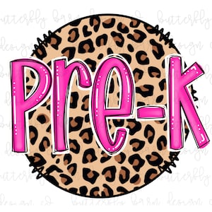 Leopard Pre-K TieDye PNG | Instant Download | Sublimation | Waterslide | Shirt Design | PNG | School PNG | pre-k png | Cute png | Neon